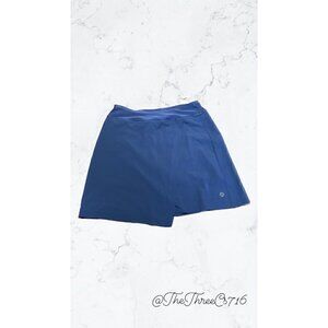 Mondetta Outdoor Project Womens Golf Tennis Skort Size Large Blue Zip Pocket New